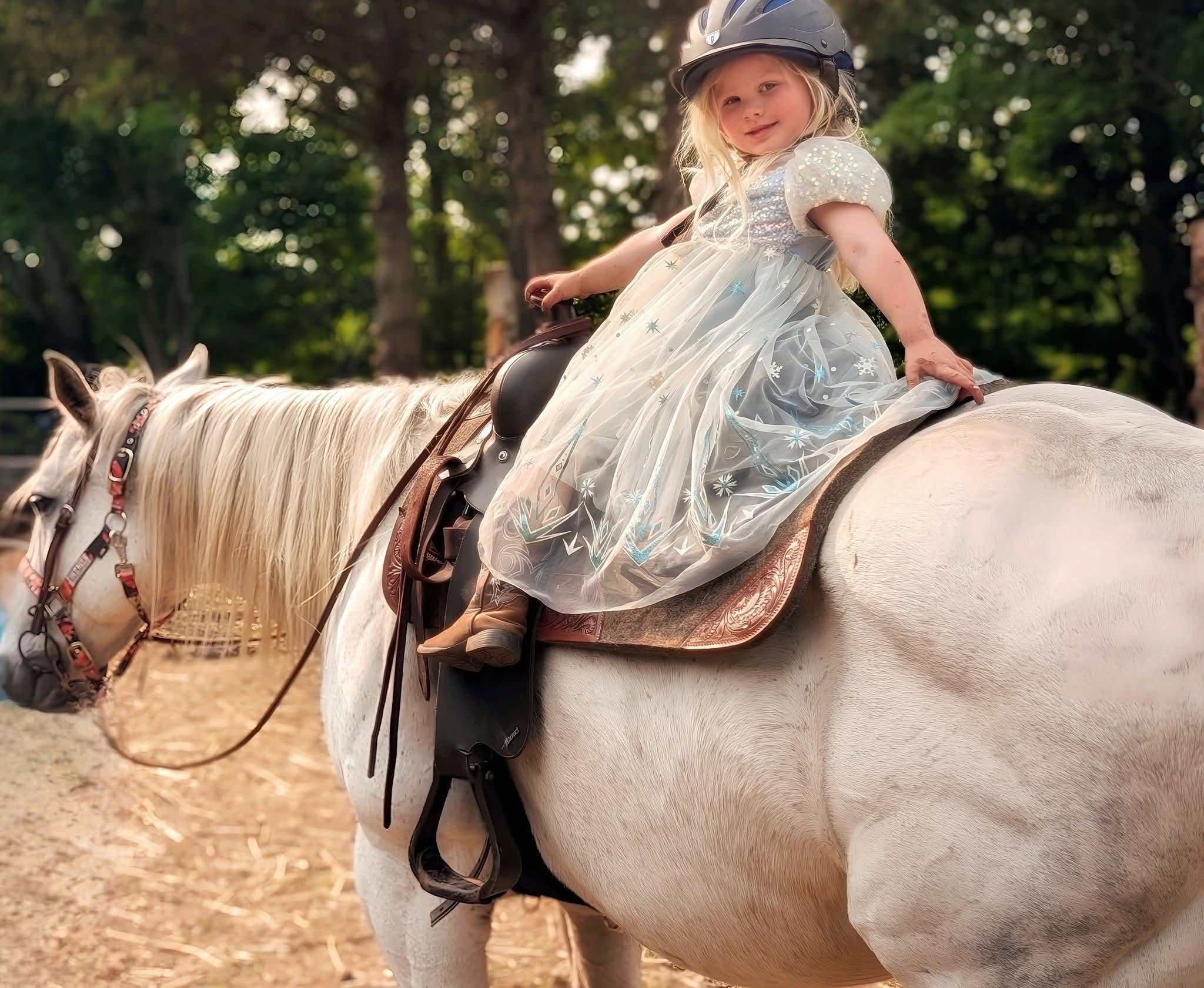 A princess on horseback
